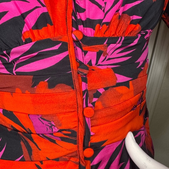 Floral Red and Pink Women's Top - Picture 8 of 16